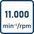 RPM UP TO 11000 MIN